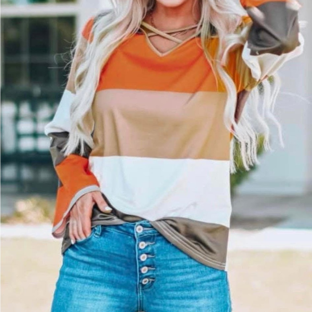 Striped Multicolor Women's Top